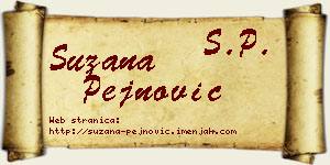 Suzana Pejnović vizit kartica
